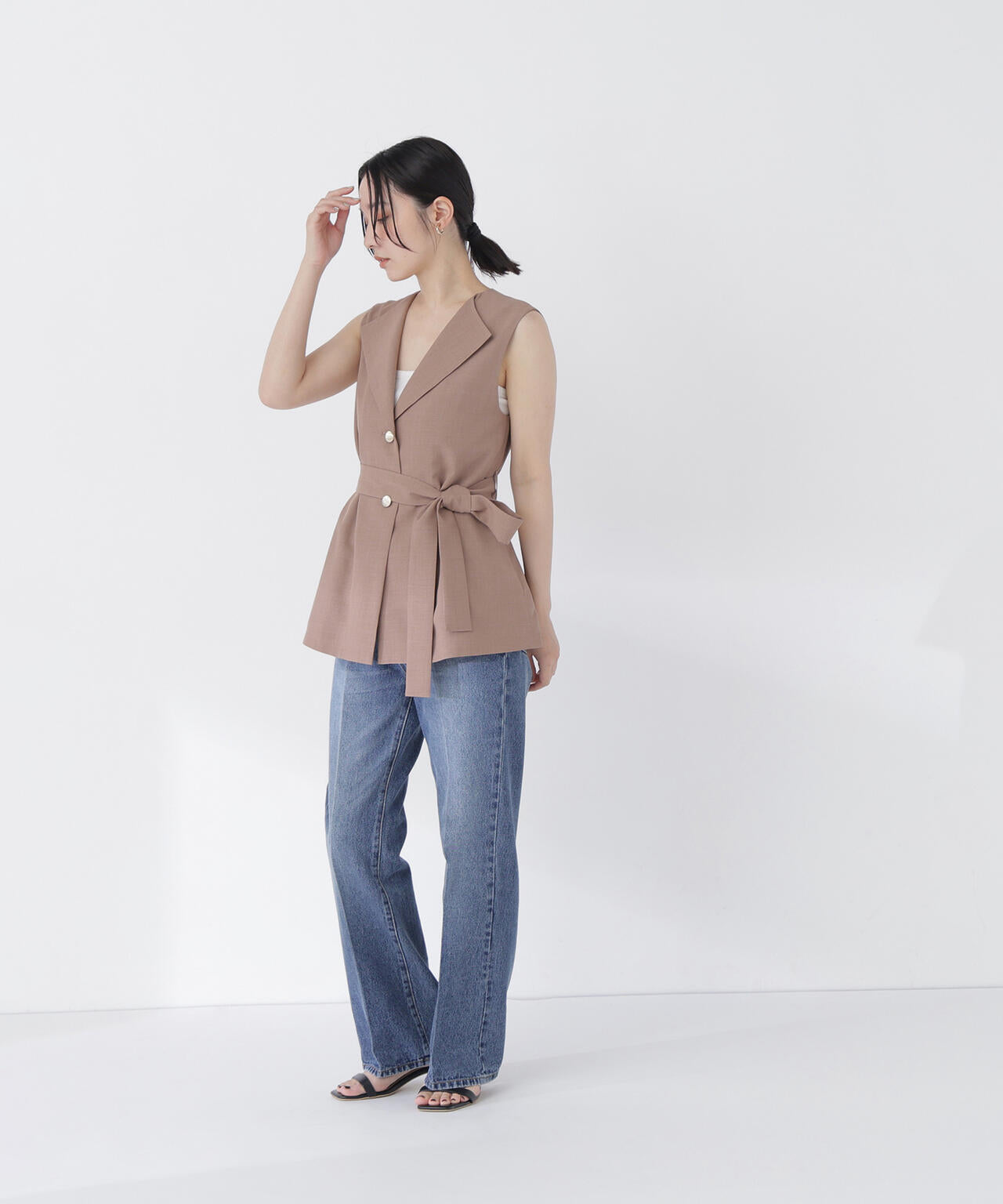 NATURAL BEAUTY BASIC - ナチュラルビューティーベーシック ベルテッドジレ ベルテッドジレ | NATURAL BEAUTY BASIC（ナチュラルビューティー
