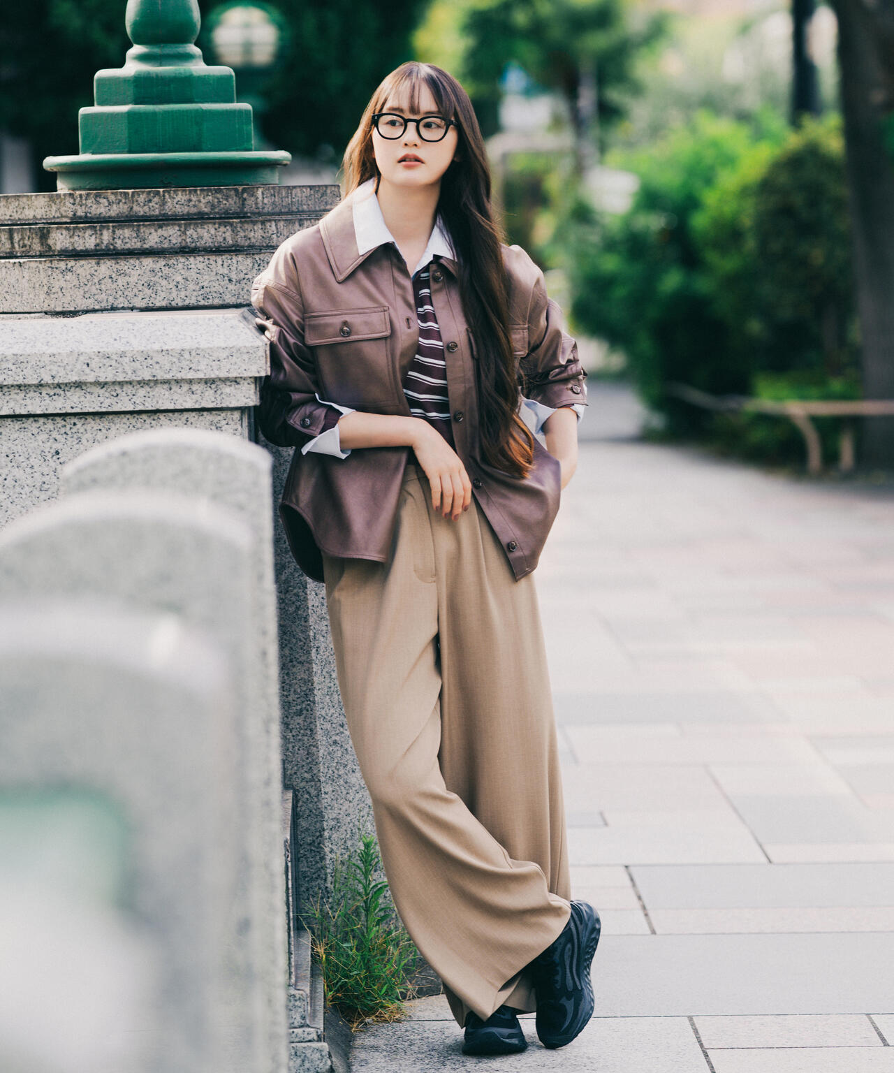 FUDGE10月号掲載＞フェイクレザーCPOジャケット | N. Natural Beauty