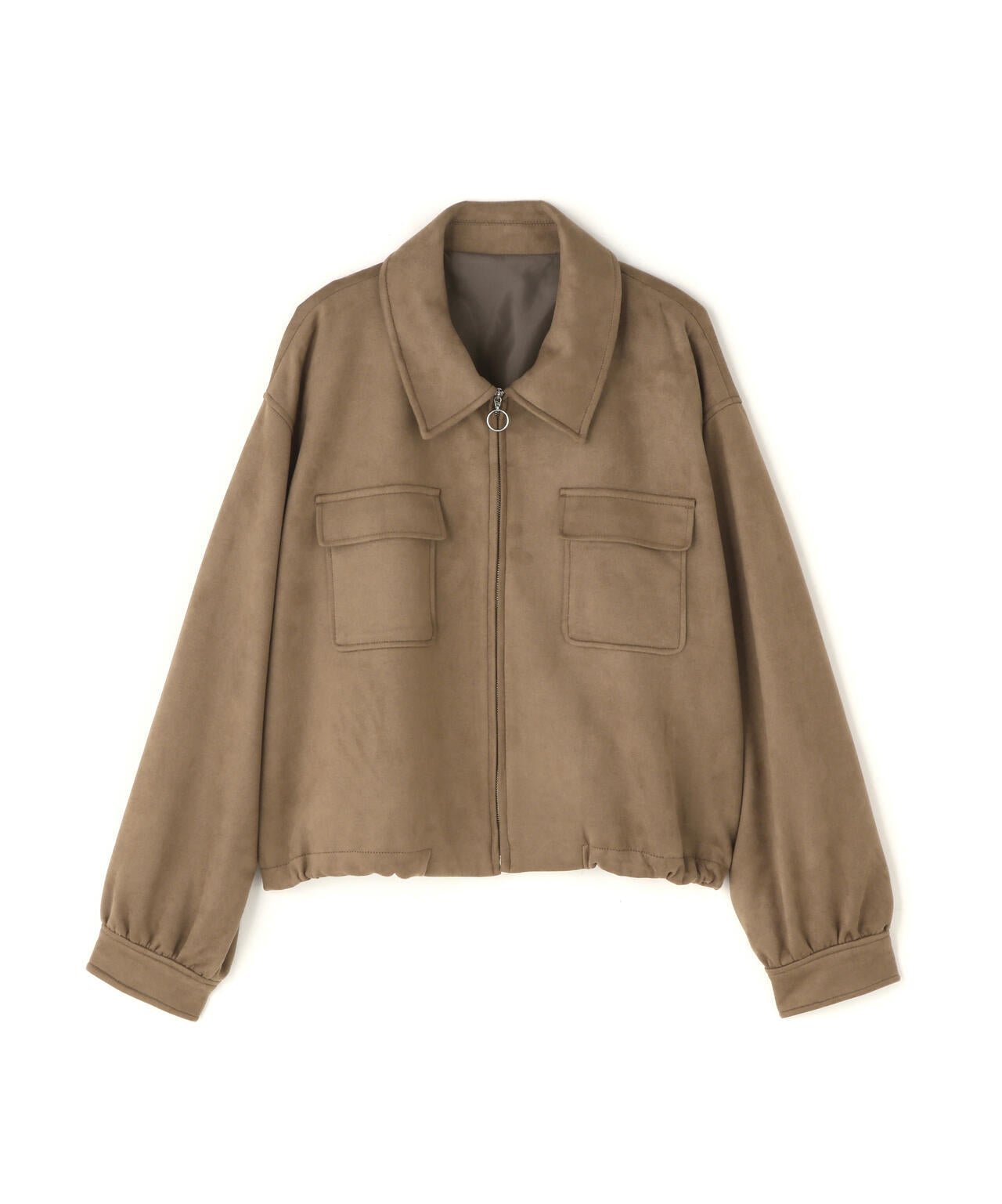 archivio 春夏　撥水加工ブルゾン（ベスト）美品 FUDGE10月号掲載＞フェイクスウェードステンカラーブルゾン | N