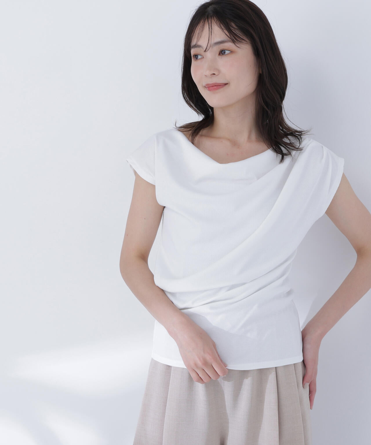ドレープカットソー | NATURAL BEAUTY BASIC（ナチュラルビューティー