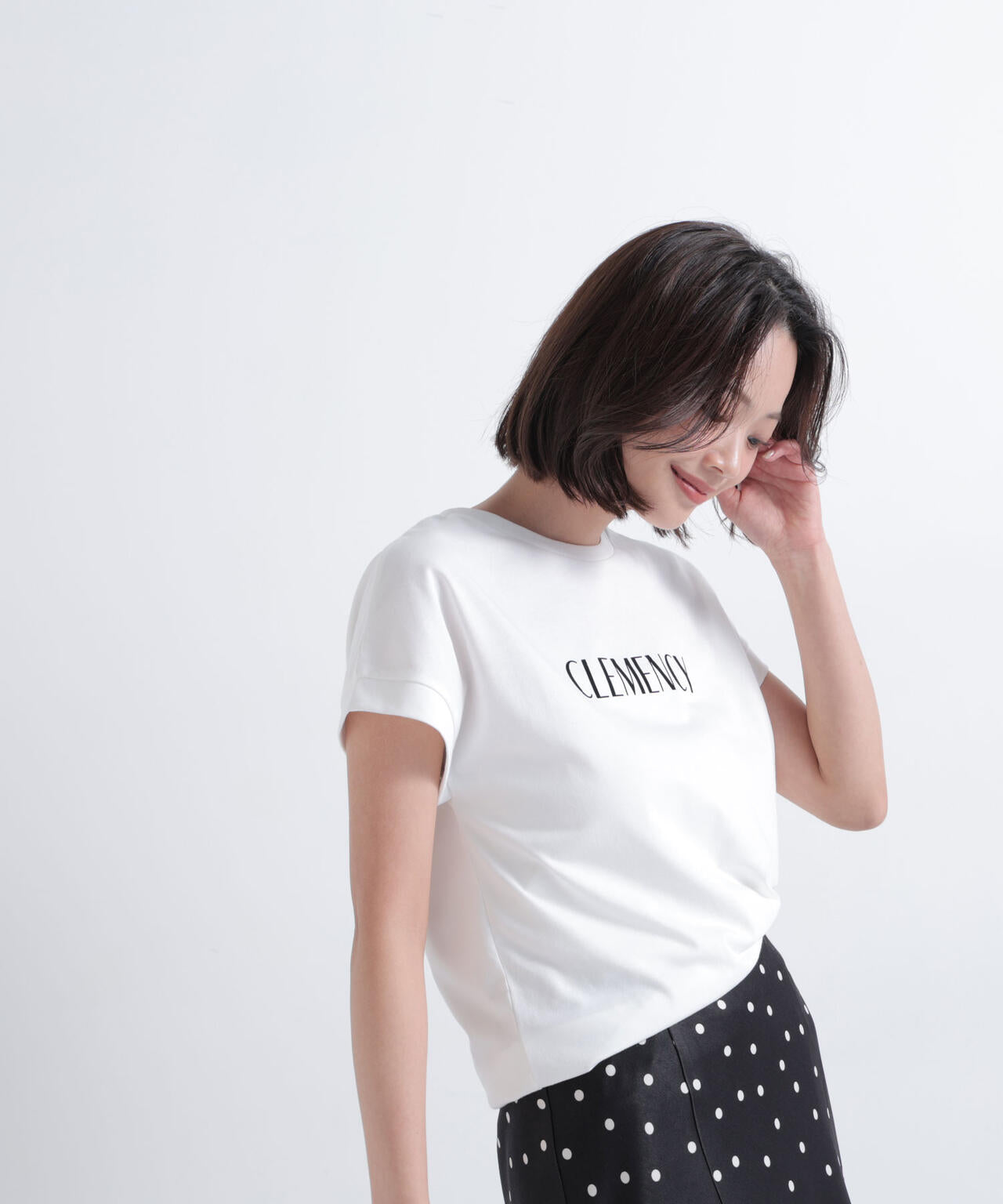 フロッキーロゴTシャツ | NATURAL BEAUTY BASIC（ナチュラル