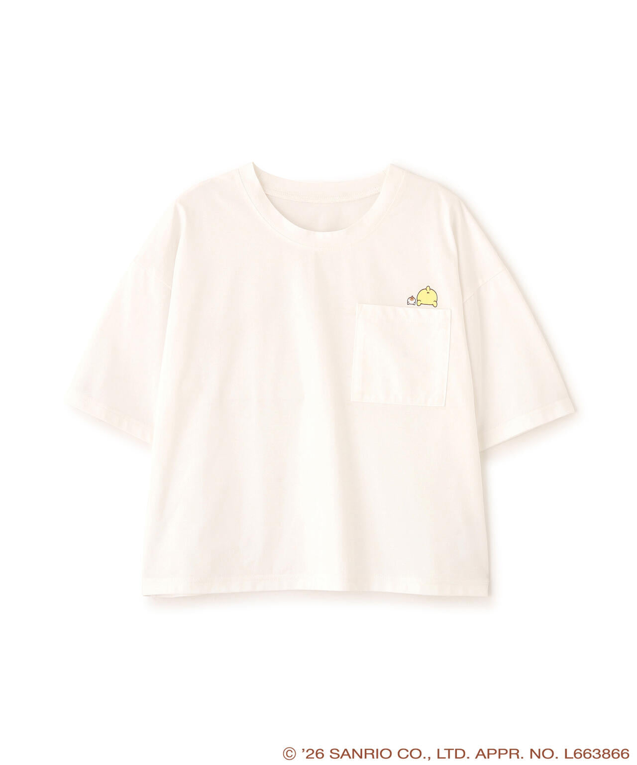 ＜ポムポムプリンコラボ＞ポケットTシャツ