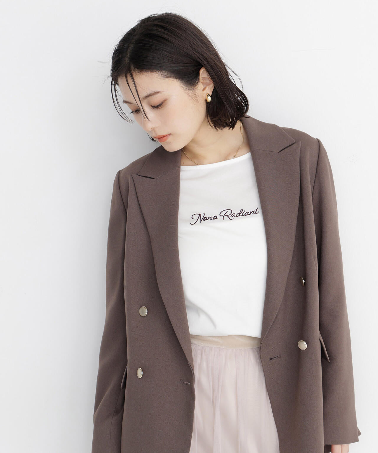刺繍ロゴロンT | NATURAL BEAUTY BASIC（ナチュラルビューティー