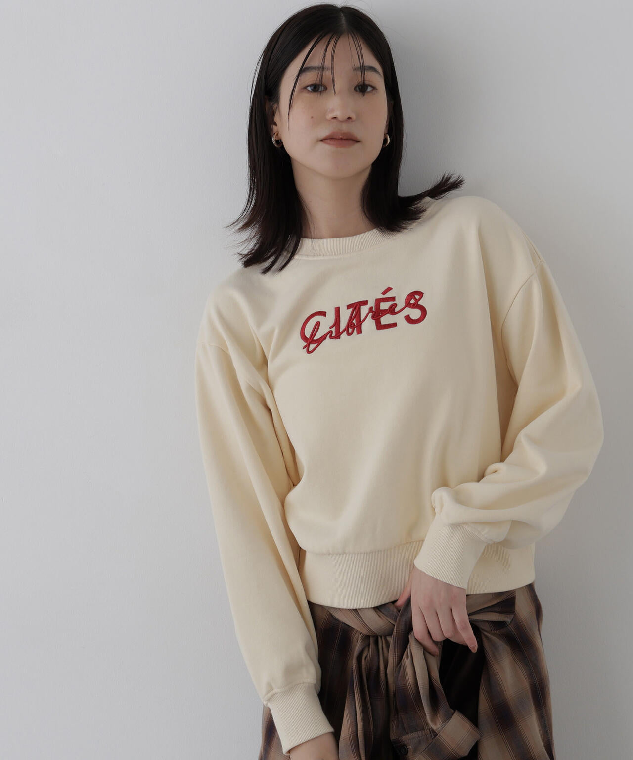 ロゴ刺繍スエット | N. Natural Beauty Basic*（エヌ ナチュラル