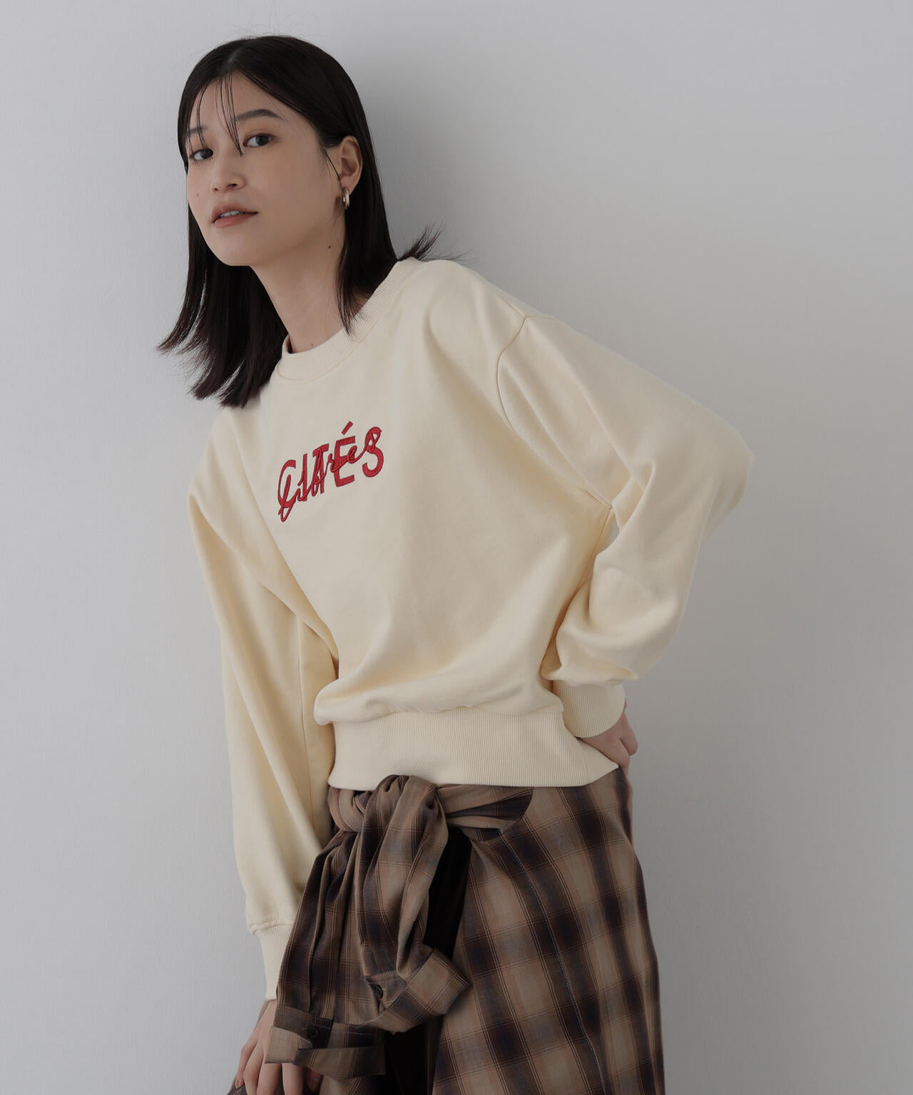 ロゴ刺繍スエット | N. Natural Beauty Basic*（エヌ ナチュラル