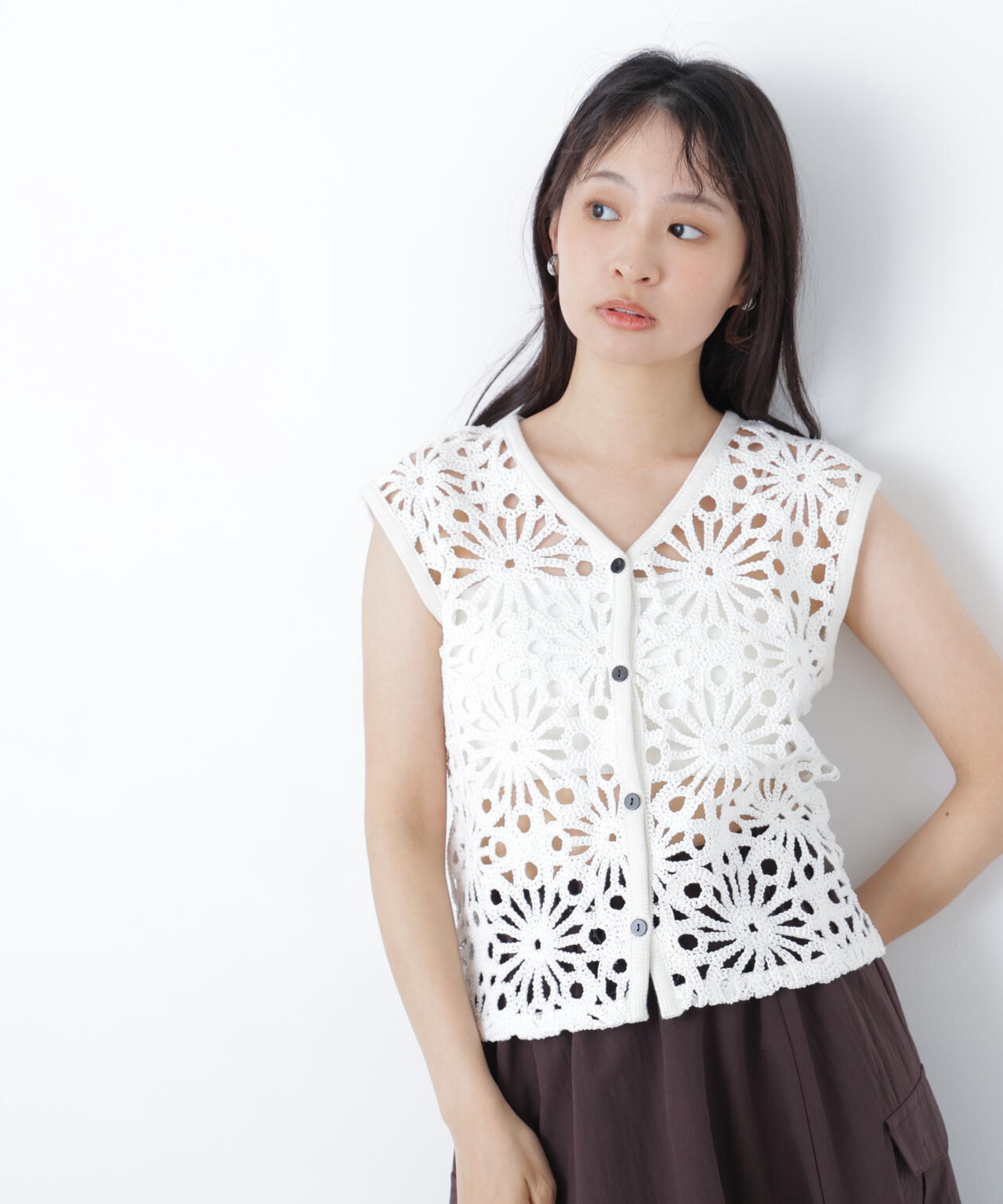 【美品】JOURNAL STANDARD 夏のオシャレに◎着回し抜群なベスト JOURNAL STANDARD（ジャーナルスタンダード）の「サマーオックスベスト