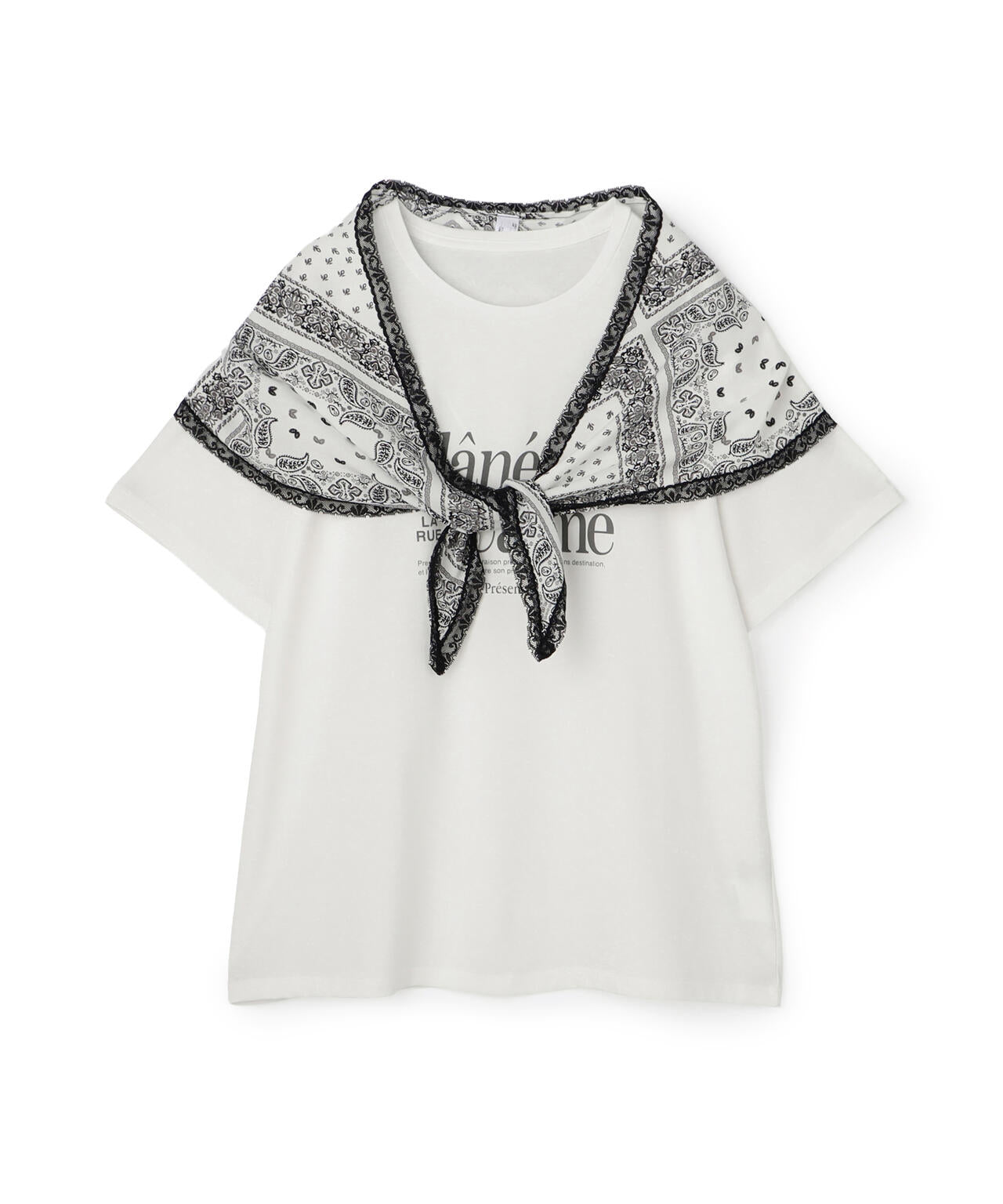JUSGLITTY スカーフ付きTシャツ スカーフ付ビッグTシャツ | N. Natural Beauty Basic*（エヌ