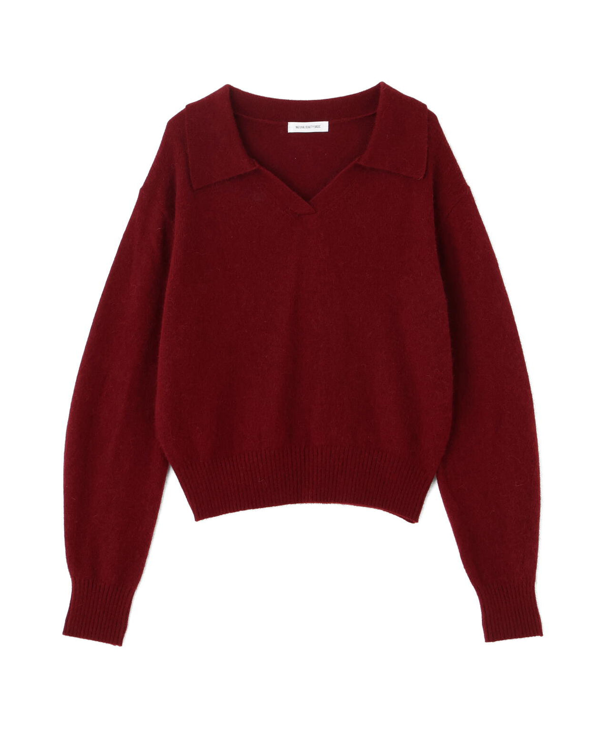 ＜EC限定カラー：ライトグリーン＞＜ちょうど、いい服＞品よく、ゆるく。スキッパーニット