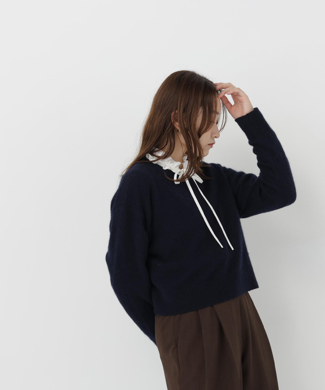 美品　jun inagawa nightclub Mist Knit 黒　ニット ちょうど、いい服＞毎日着惚れるクロップドニット | NATURAL BEAUTY