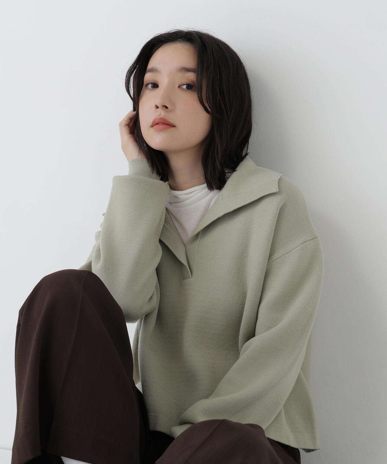 スキッパーニット | NATURAL BEAUTY BASIC（ナチュラルビューティー