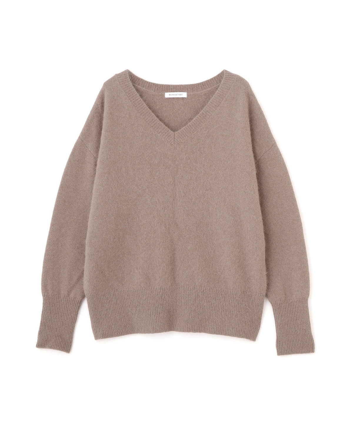 ＜WEB限定カラー：ピンク＞＜ちょうど、いい服＞柔らか、ほおずりフォックス混ニット