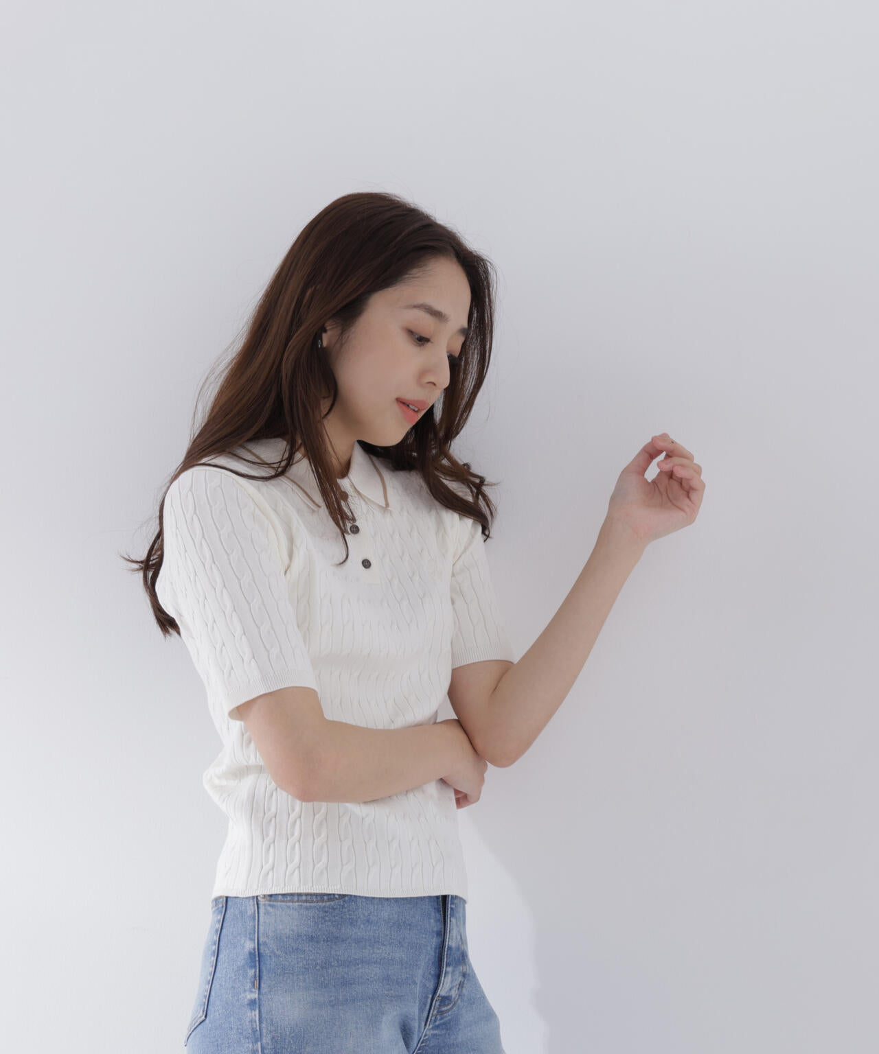 ケーブルポロニット | NATURAL BEAUTY BASIC（ナチュラルビューティー