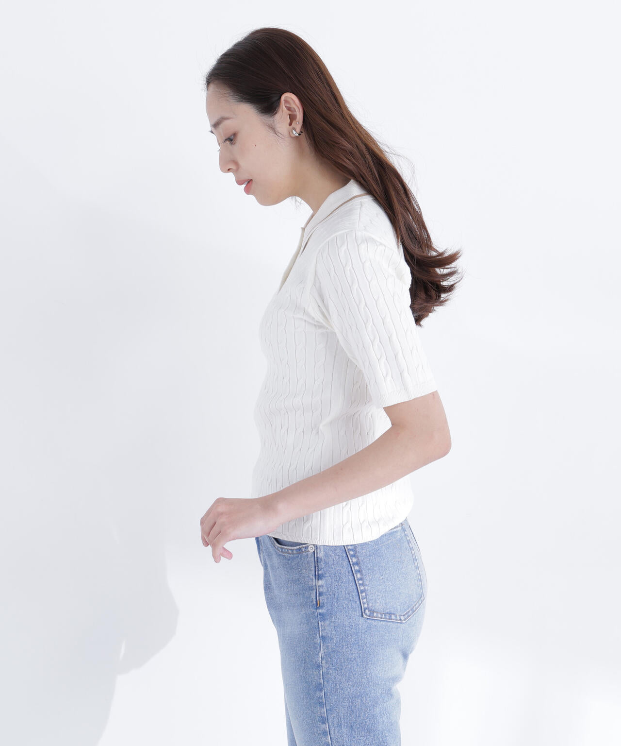 ケーブルポロニット | NATURAL BEAUTY BASIC（ナチュラルビューティー