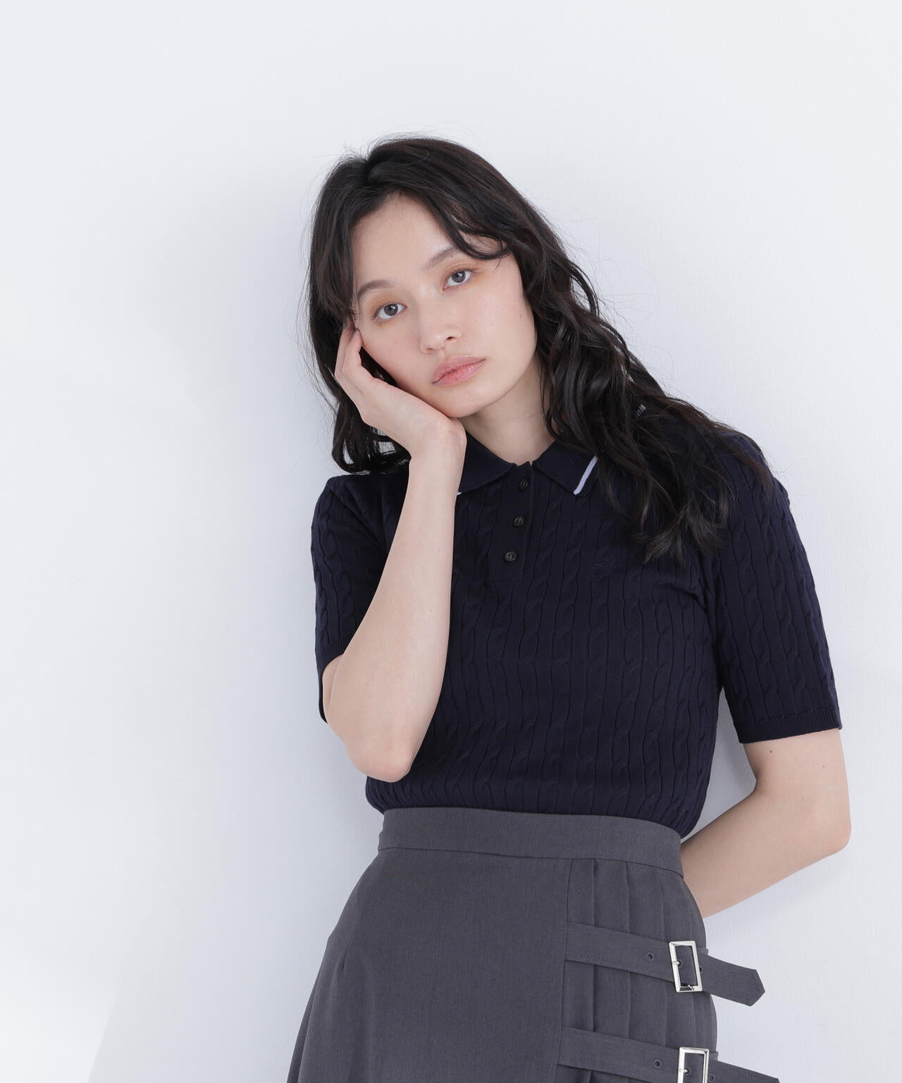 ケーブルポロニット | NATURAL BEAUTY BASIC（ナチュラルビューティー
