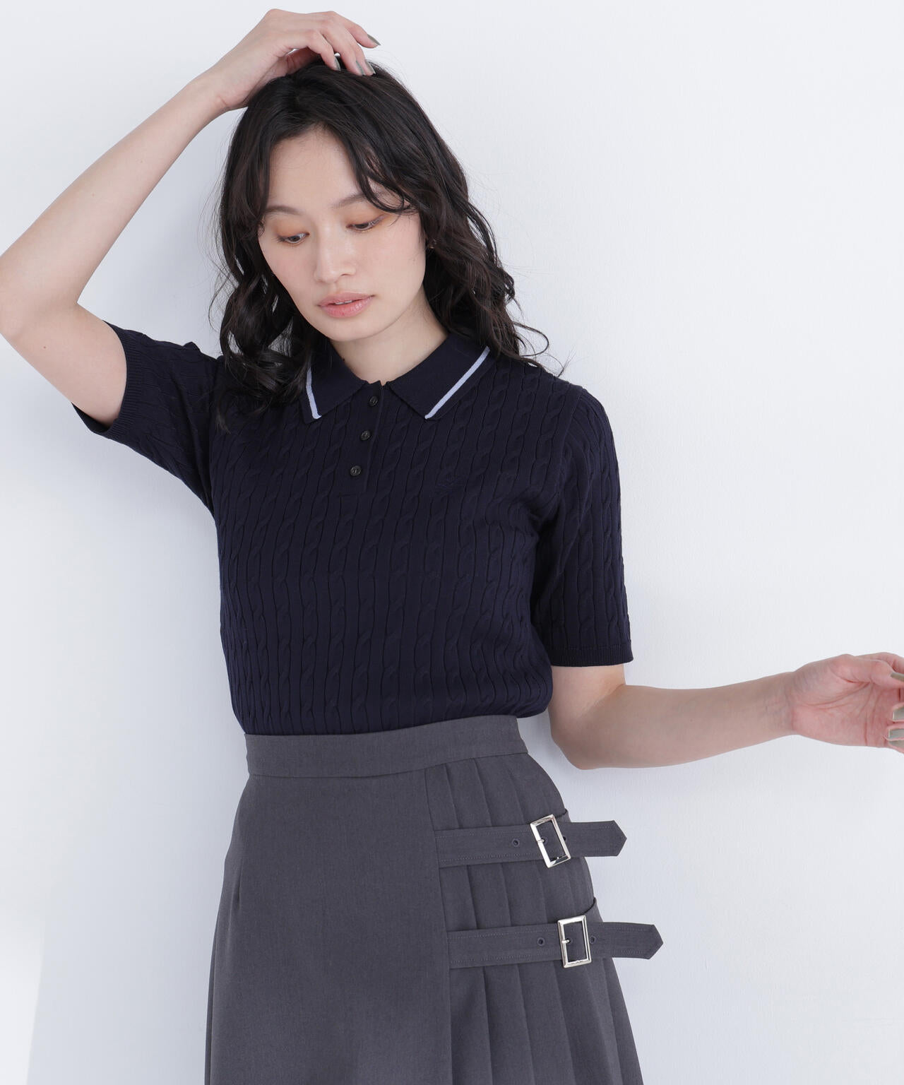 【25AW】H BEAUTY&YOUTH ナッピングウール4Bポロカラーニット 25AW】H BEAUTY&YOUTH ナッピングウールポロニット OVY M｜Yahoo