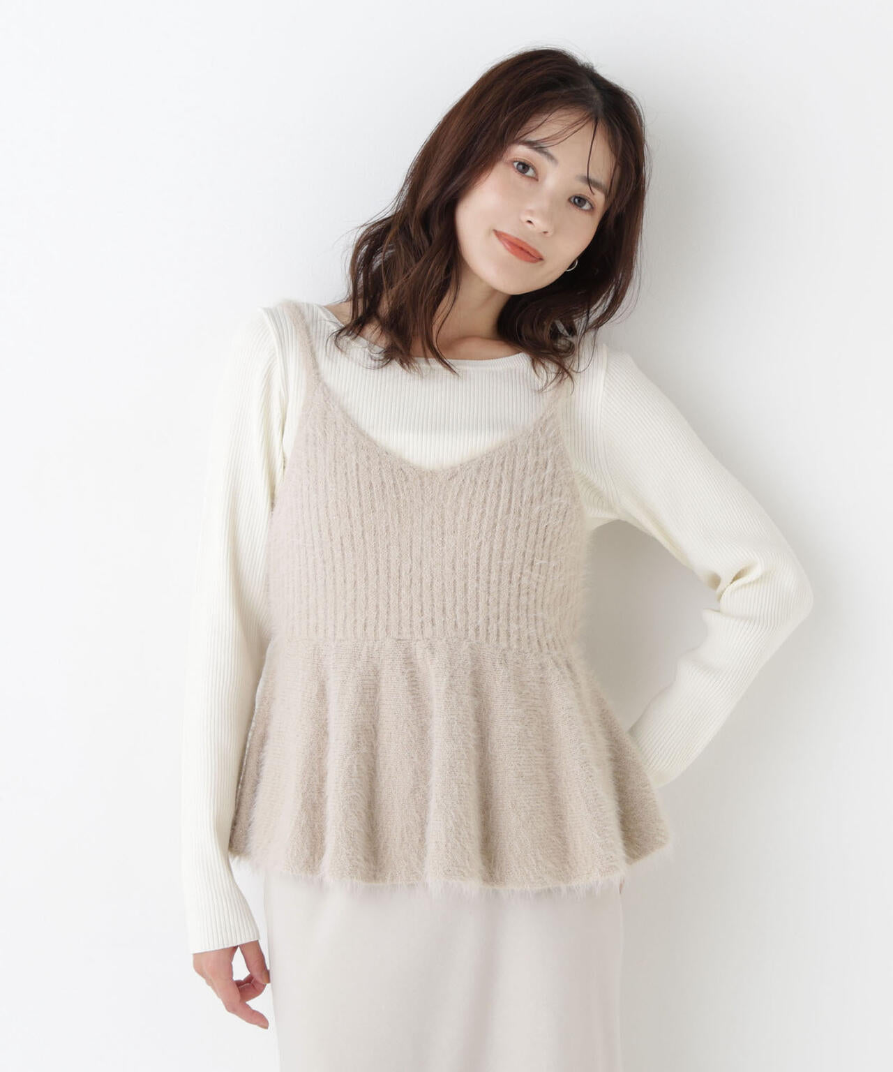 フィルムシャギービスチェセット | NATURAL BEAUTY BASIC（ナチュラル