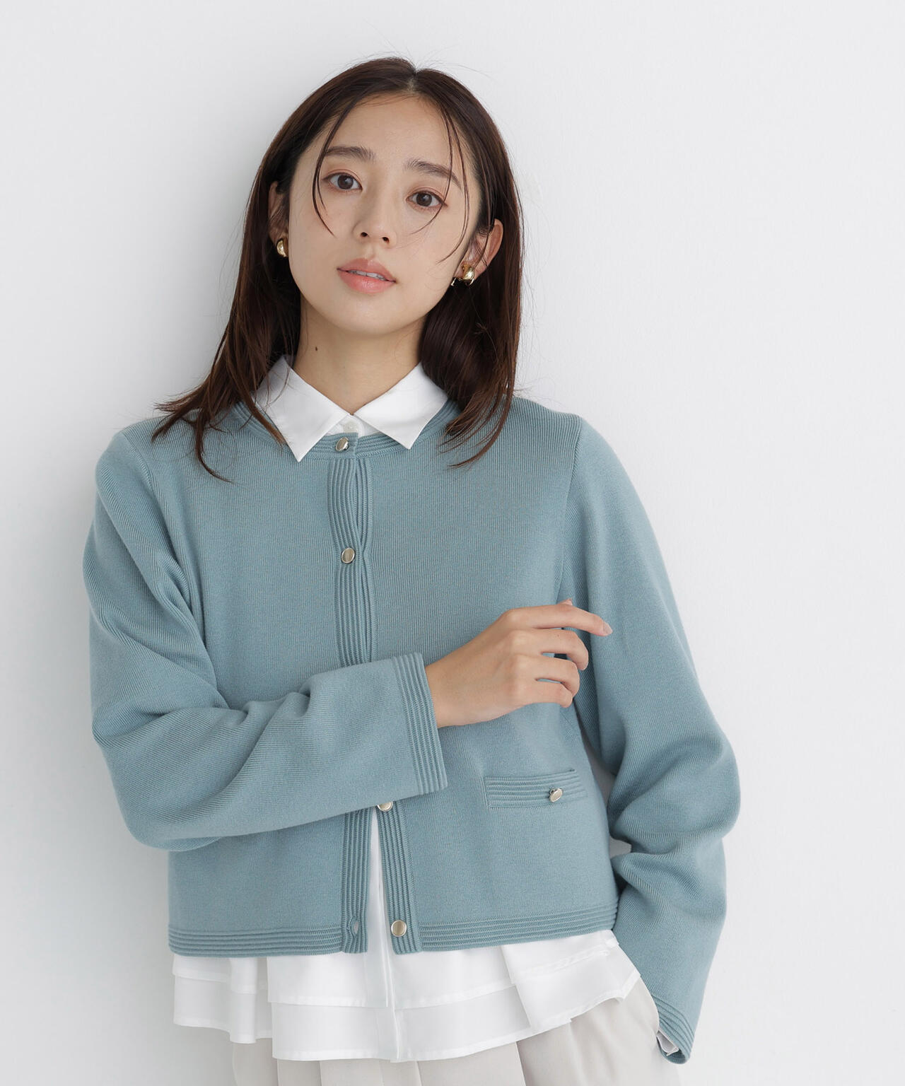 シルクブレンドカーディガン | NATURAL BEAUTY BASIC（ナチュラル