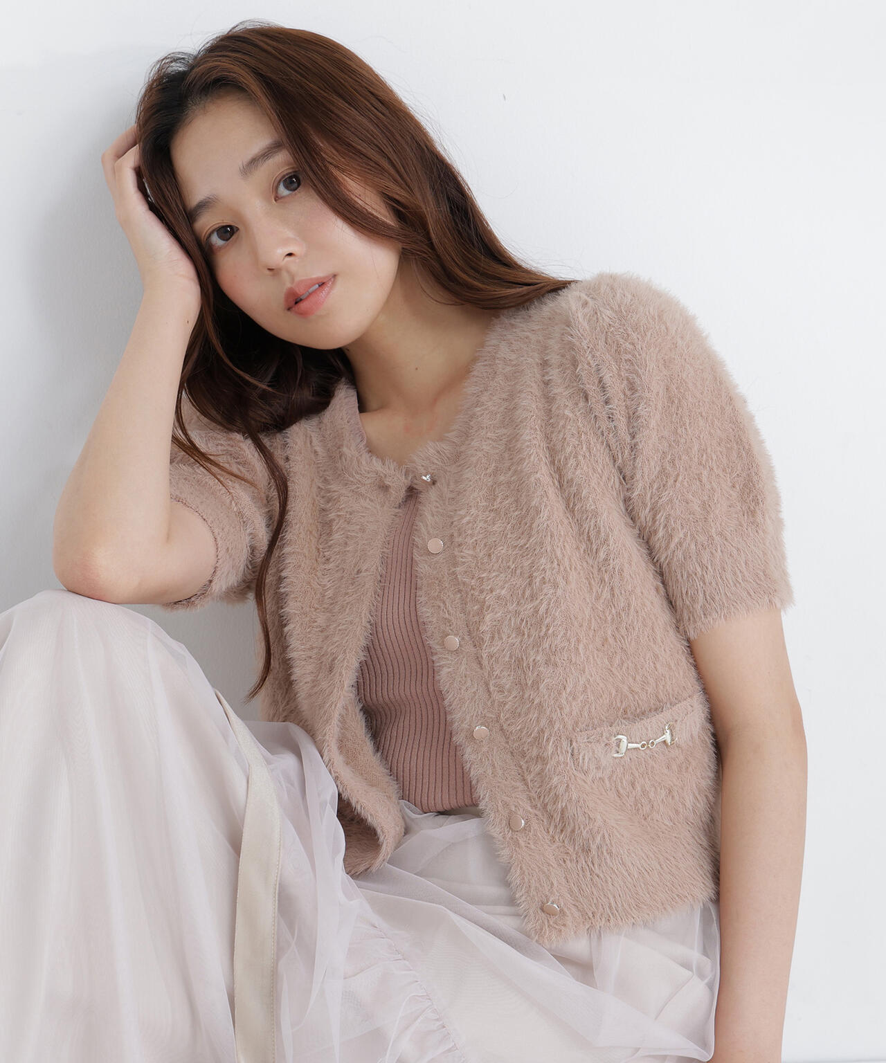 ビット付きシャギーアンサンブル | NATURAL BEAUTY BASIC（ナチュラル