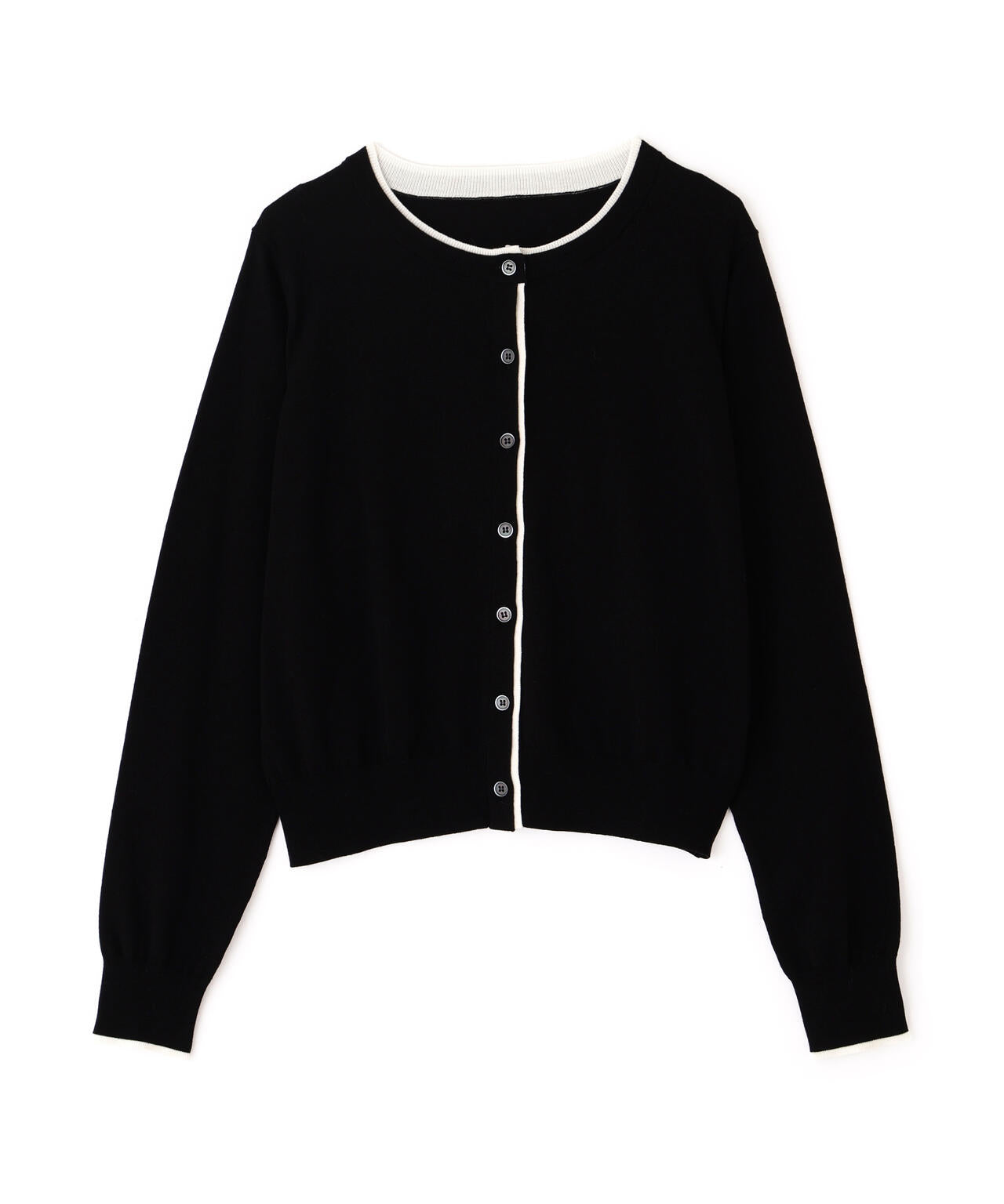 ＜EC限定カラー：ネイビー系＞＜ちょうど、いい服＞“それどこの？”褒められ配色カーディガン