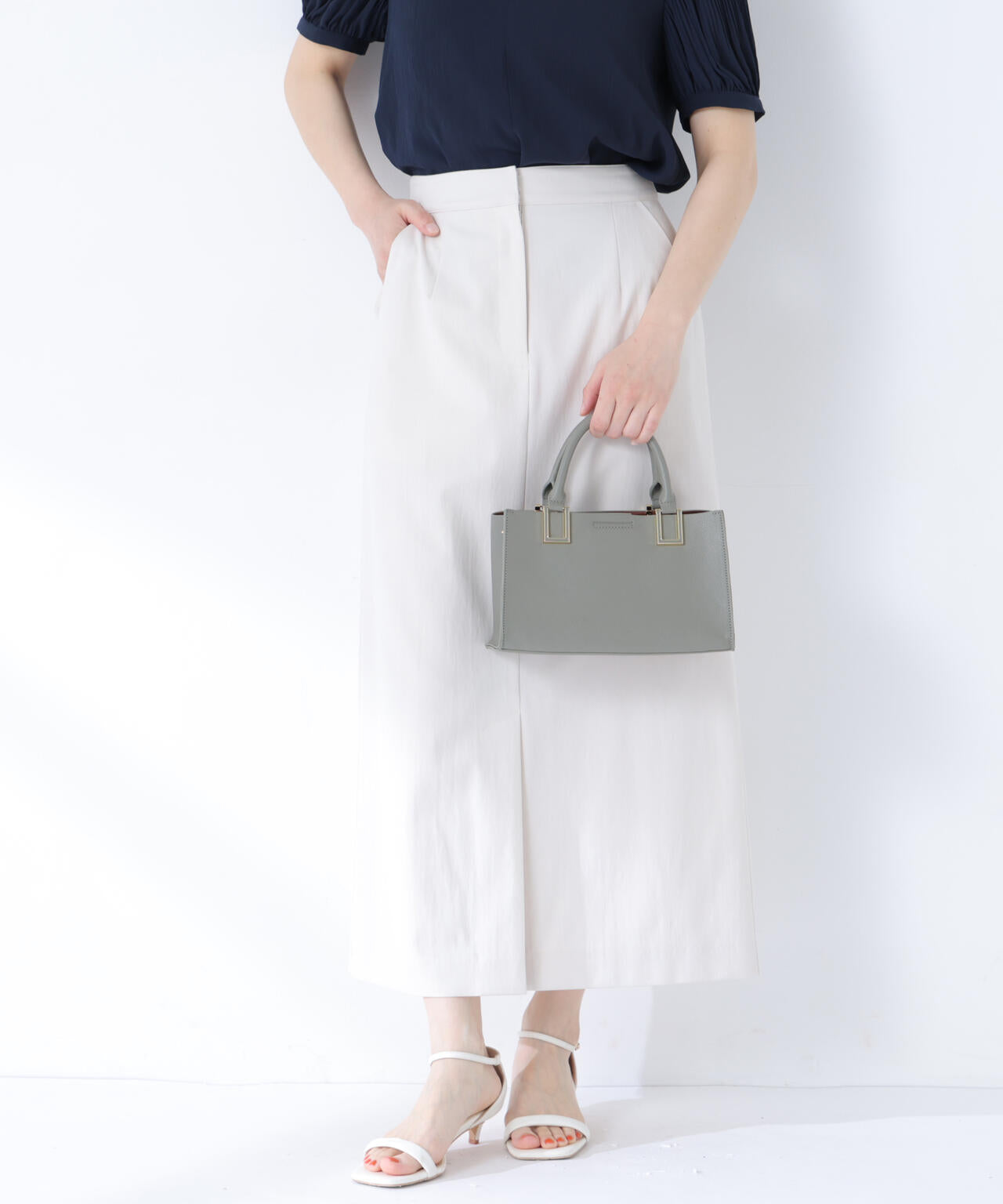 スクエアメタルトートバッグ | NATURAL BEAUTY BASIC（ナチュラル