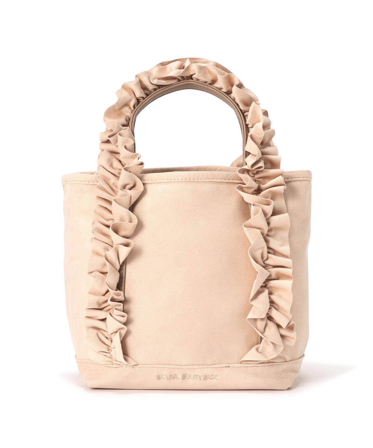 スウェードタッチフリフリハンドバッグ | NATURAL BEAUTY BASIC