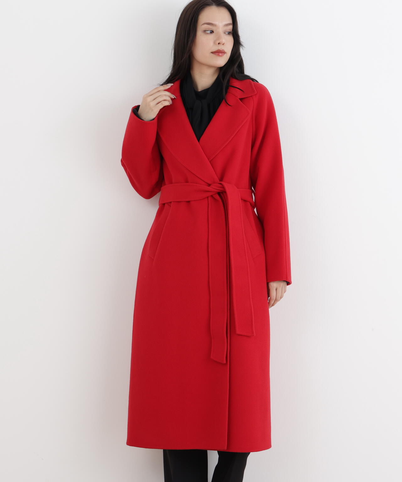 バーバリーロンドン＊赤ロングコート ウエストベルト付き 楽天市場】バーバリー コート 赤の通販