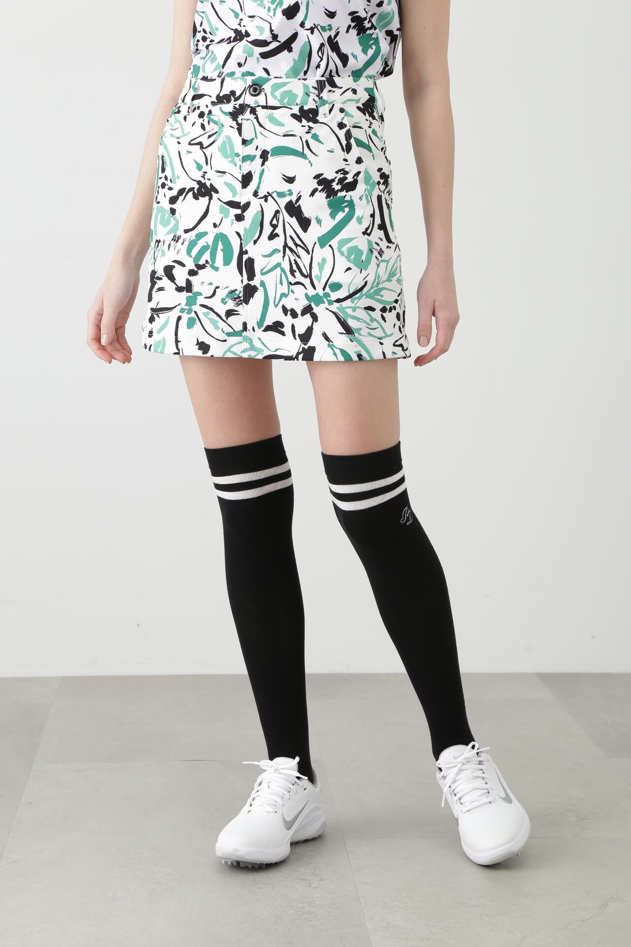 PINKY GOLF]オプティカルフラワープリントスカート | PINKY&DIANNE