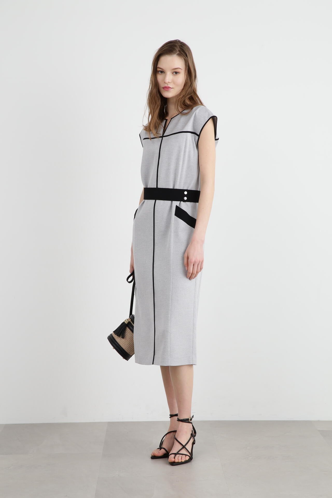 バイカラーパイピングワンピース | PINKY&DIANNE（ピンキー