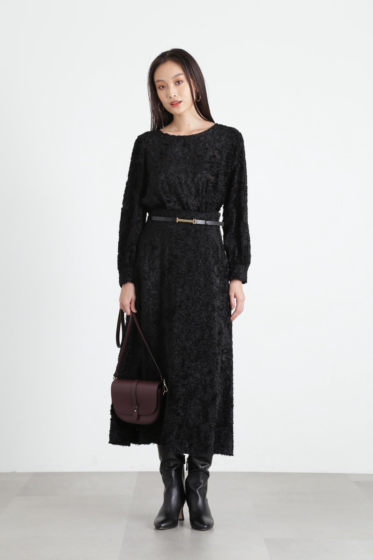 カットジャガードリボンブラウス | PINKY&DIANNE（ピンキー&ダイアン