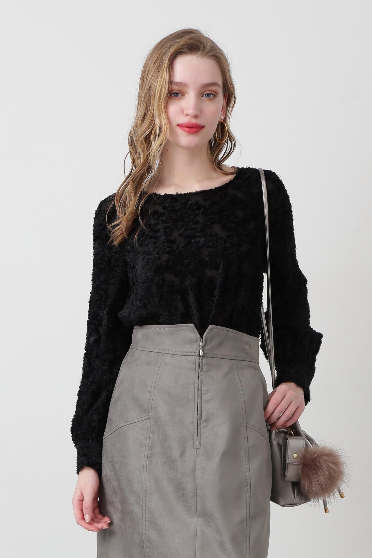 ピンキーアンドダイアン カットジャガードリボンブラウス カットジャガードリボンブラウス | PINKY&DIANNE（ピンキー&ダイアン