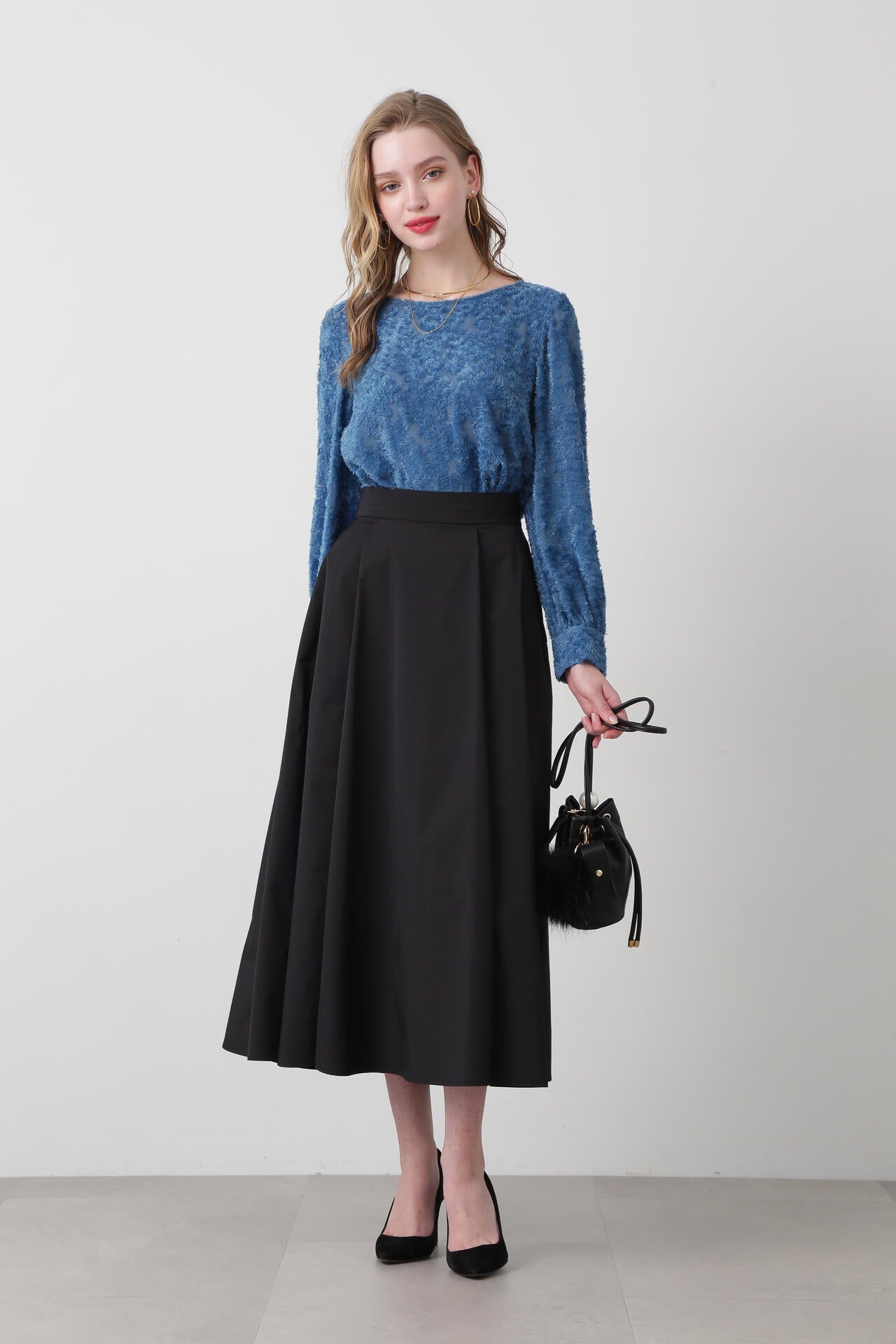 ピンキーアンドダイアン カットジャガードリボンブラウス カットジャガードリボンブラウス | PINKY&DIANNE（ピンキー&ダイアン