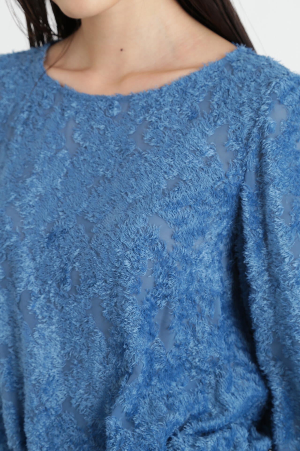 カットジャガードリボンブラウス | PINKY&DIANNE（ピンキー&ダイアン