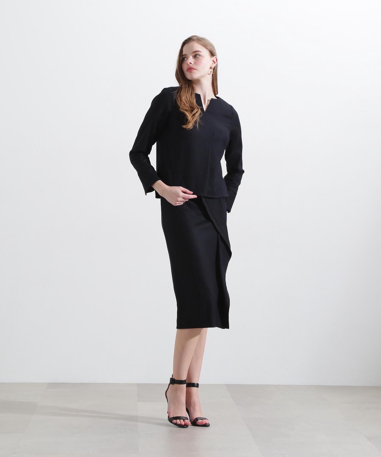 URBAN PRECIOUS] フラノストレッチブラウス | PINKY&DIANNE