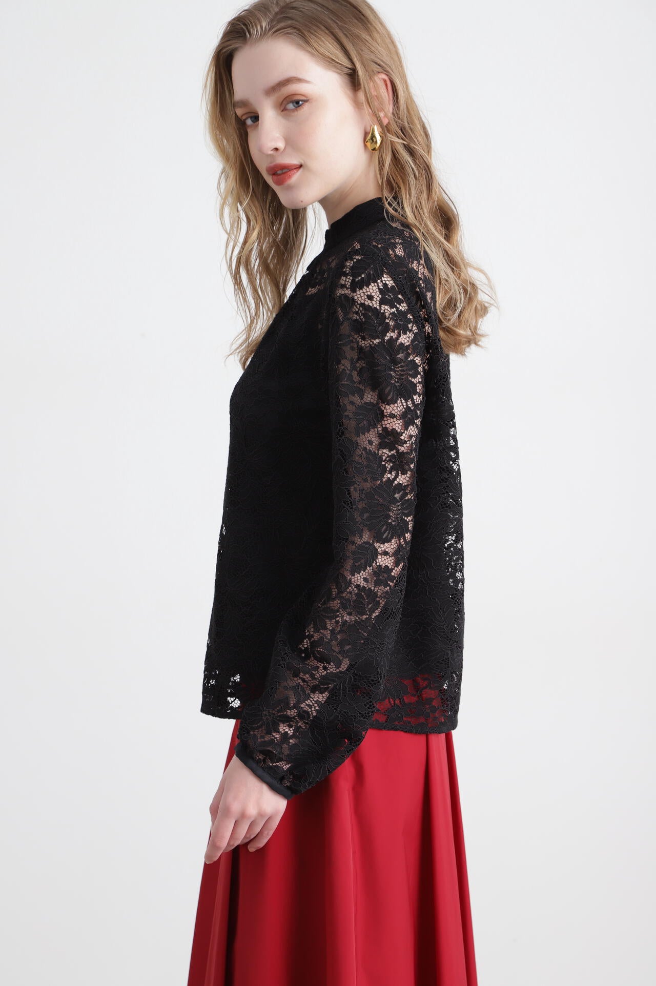 コードレーススタンドブラウス | PINKY&DIANNE（ピンキー