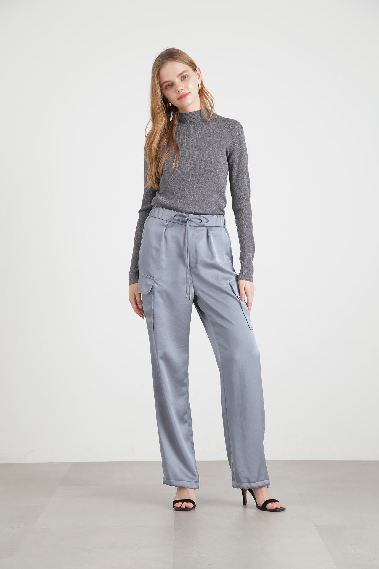 PINKY & DIANNE ピンキーアンドダイアン　サテンフレアーパンツ サテンフレアーパンツ | PINKY&DIANNE（ピンキー&ダイアン） ｜【公式