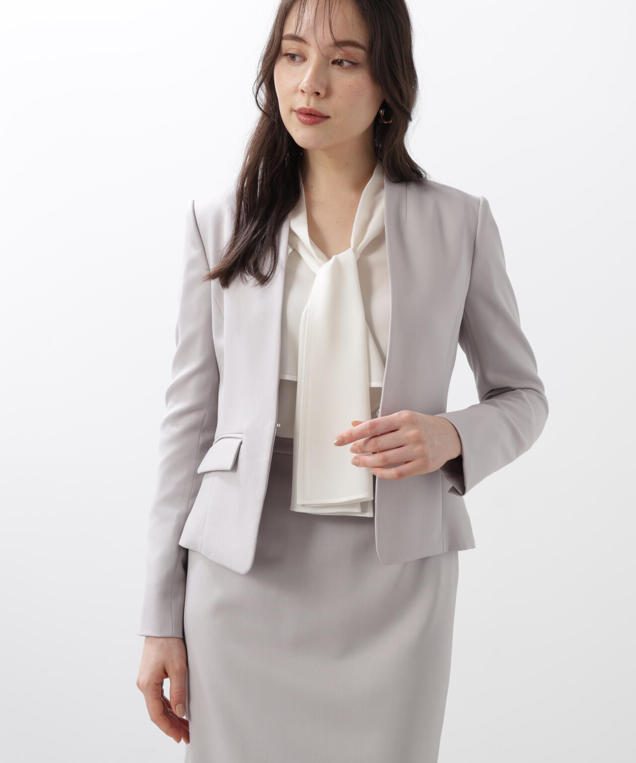 ドライツイルノーカラージャケット | PINKY&DIANNE（ピンキー&ダイアン