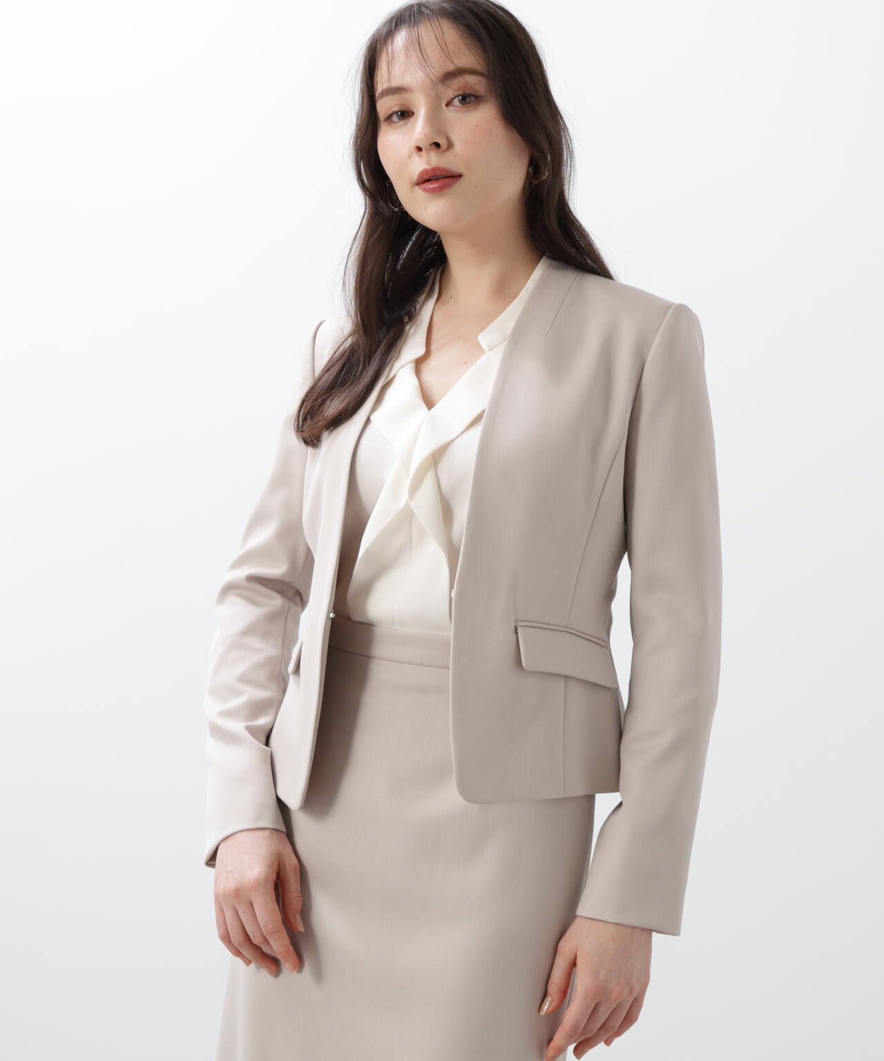 PINKY&DIANNE ダブルジャケット 38 ベージュ PINKY&DIANNE ダブルジャケット 38 ベージュ - メルカリ