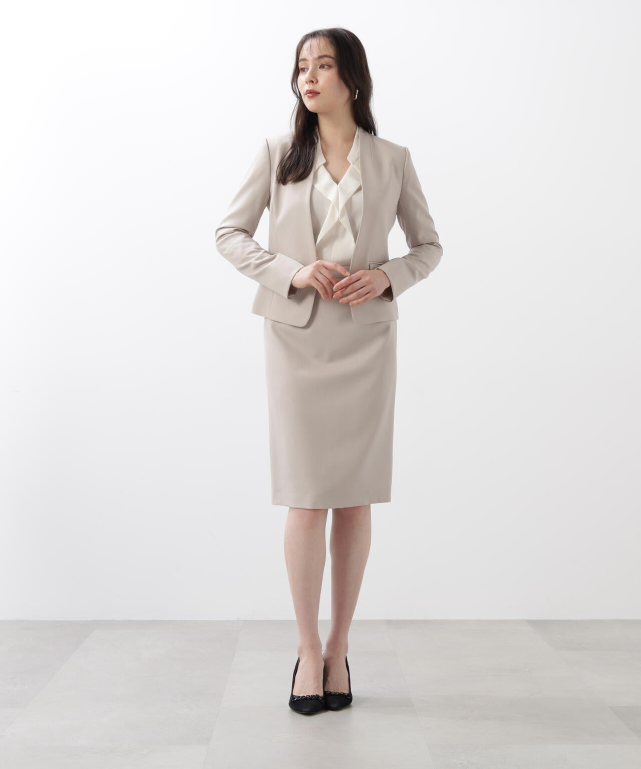 ドライツイルノーカラージャケット | PINKY&DIANNE（ピンキー&ダイアン