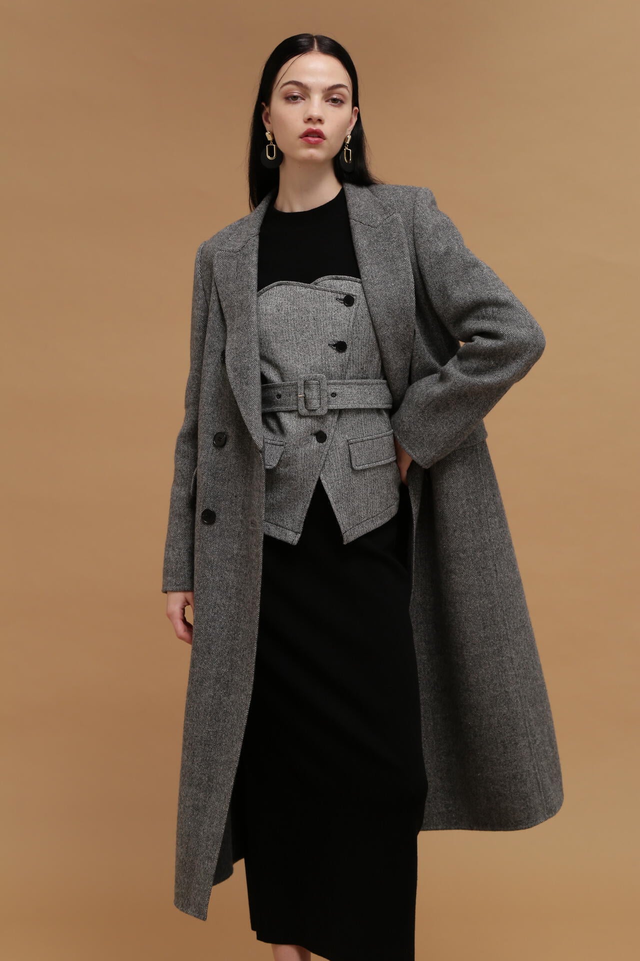 ヘリンボンリバーコート | PINKY&DIANNE（ピンキー&ダイアン