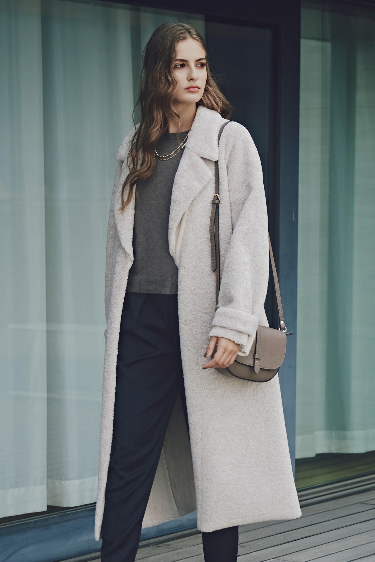 pino0725様 メニ―ロゴ刺繍ニット(M IVORY): トップス｜PMbox P&M OFFICIAL