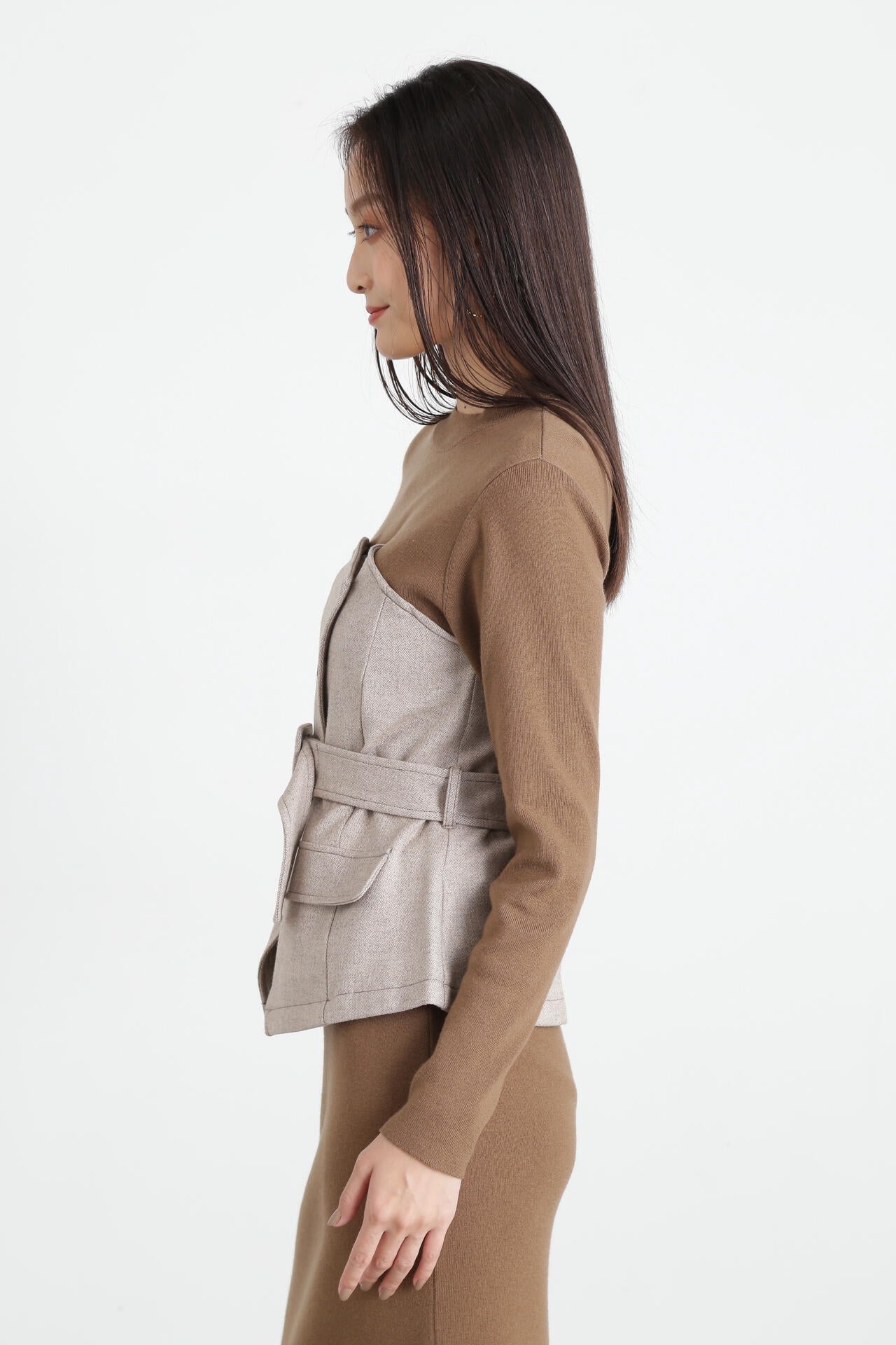 ヘリンボンコンビニットプルオーバー | PINKY&DIANNE（ピンキー