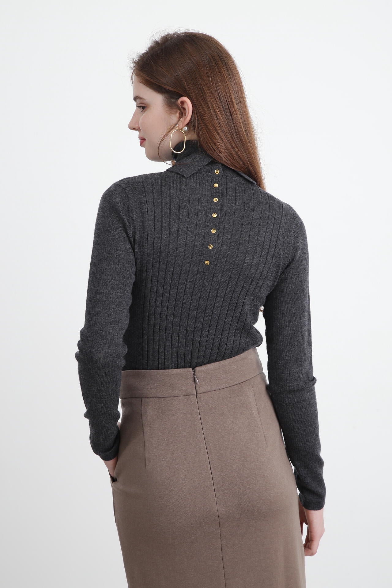 バックボタンリブニットプルオーバー | PINKY&DIANNE（ピンキー