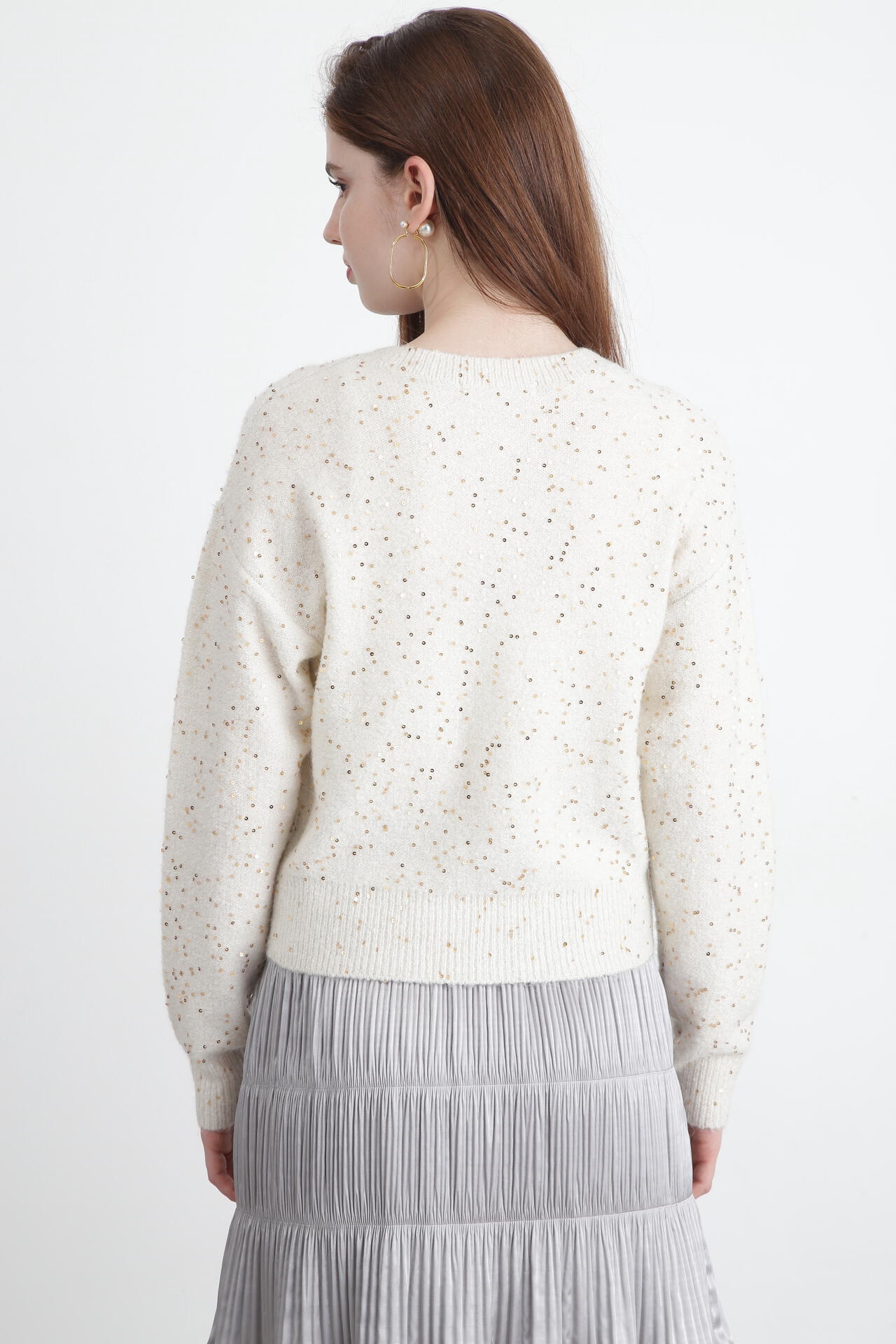 24AW PINKY&DIANNE スパンコールニットベアトップ カーディガン 24AW PINKY&DIANNE スパンコールニットベアトップ カーディガン