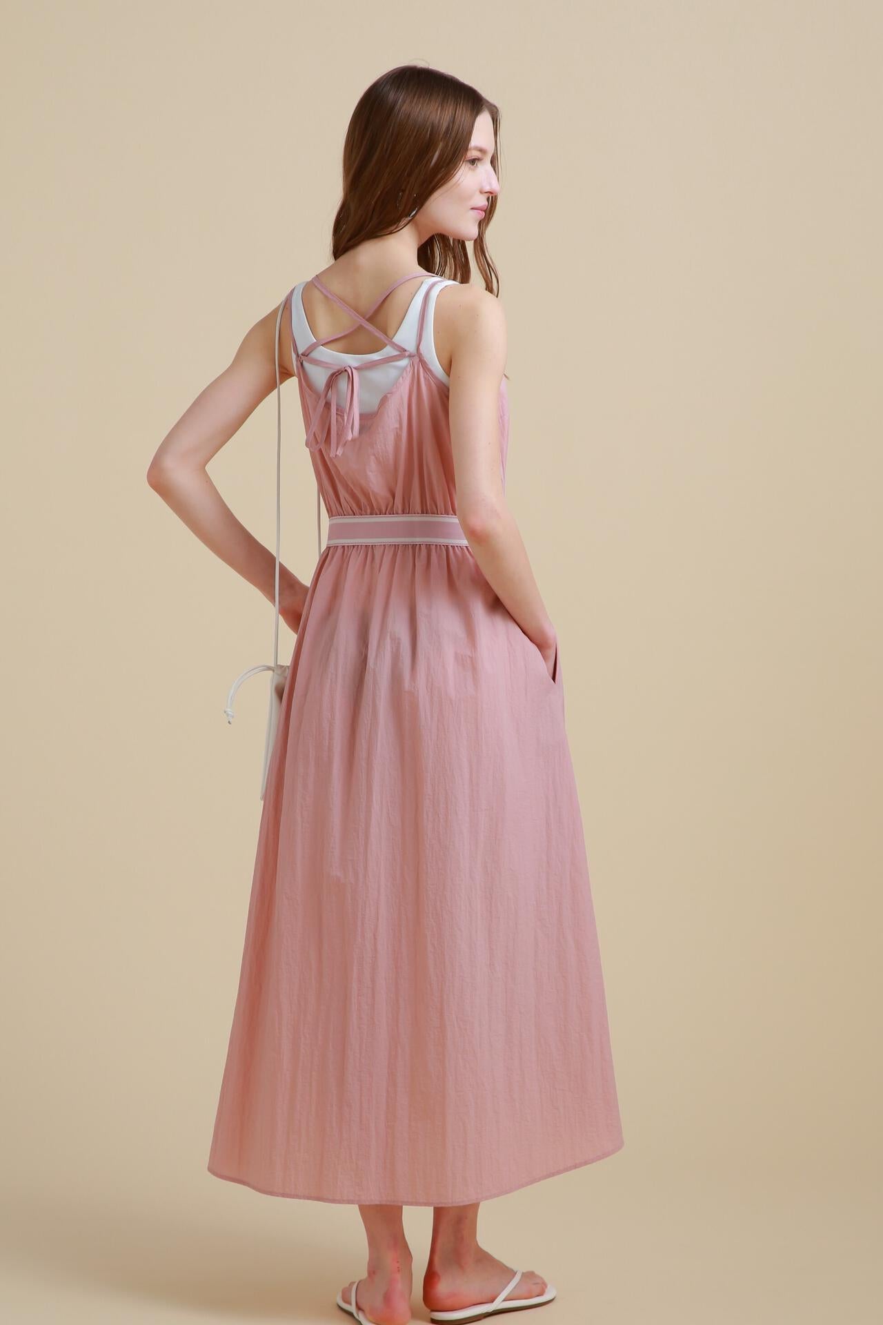 THE HOLIDAY CLOSET]ウエストゴムキャミワンピース | PINKY&DIANNE