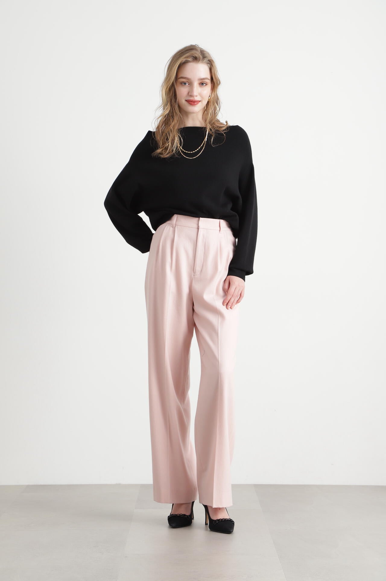 ハイカウントフラノセミワイドパンツ | PINKY&DIANNE（ピンキー