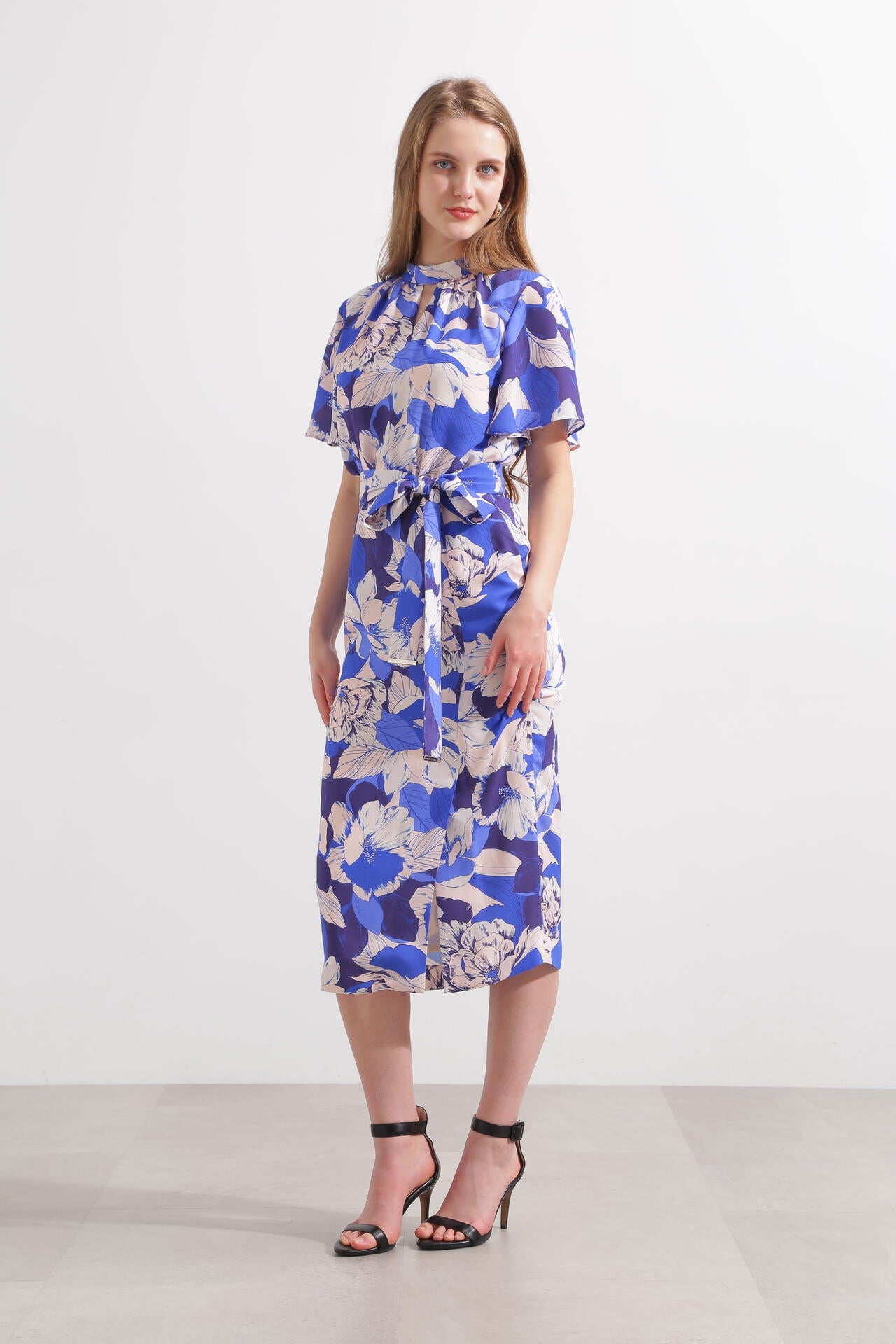 WEB限定品】グラフィカルフラワープリントワンピース | PINKY&DIANNE