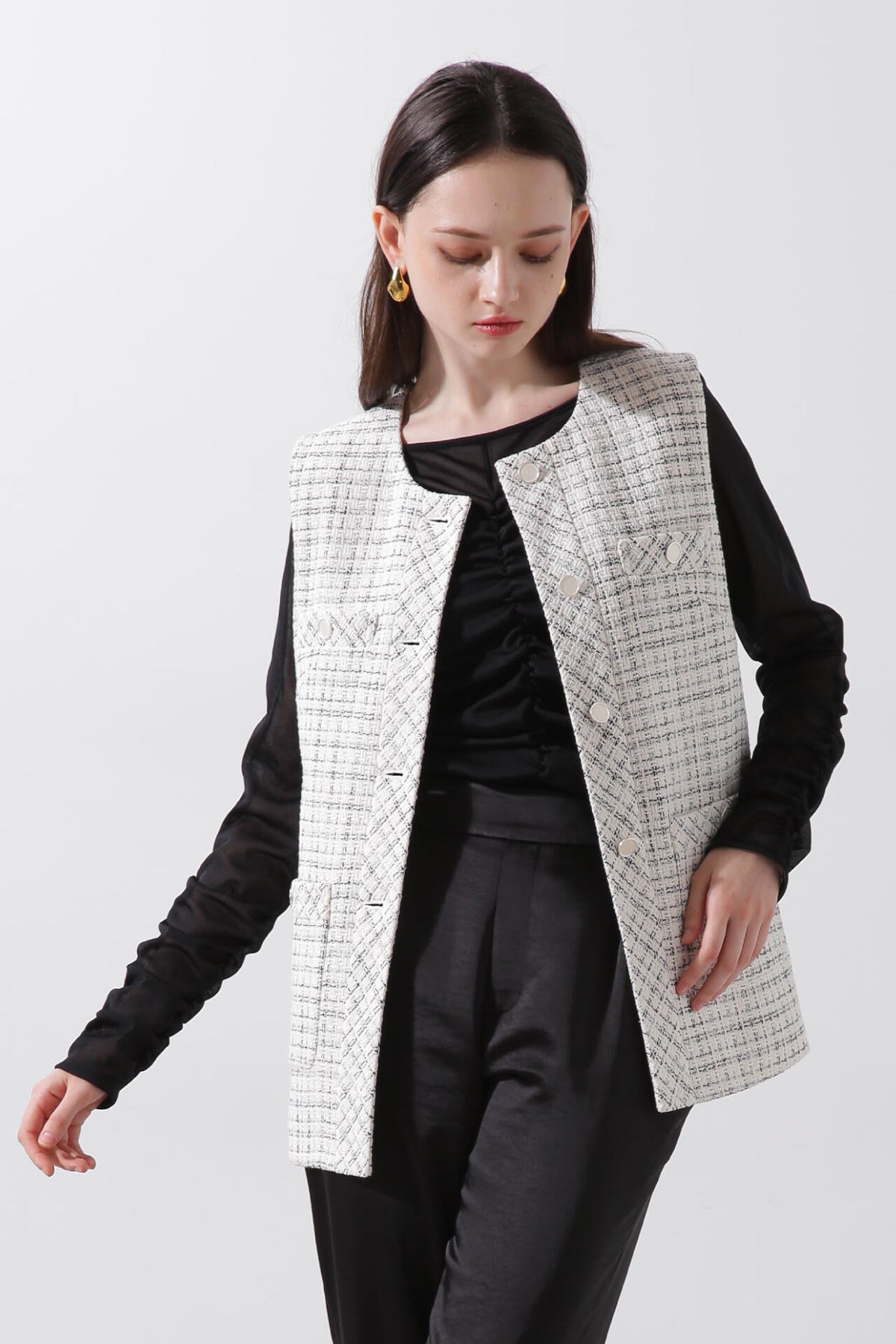 ツイードジレ | PINKY&DIANNE（ピンキー&ダイアン） ｜【公式】通販mix  