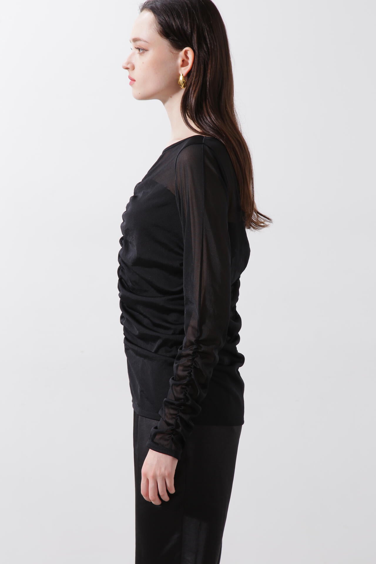 ピンキー＆ダイアン（PINKY&DIANNE）/◆シアーギャザーカットソー シアーギャザーカットソー | PINKY&DIANNE（ピンキー&ダイアン