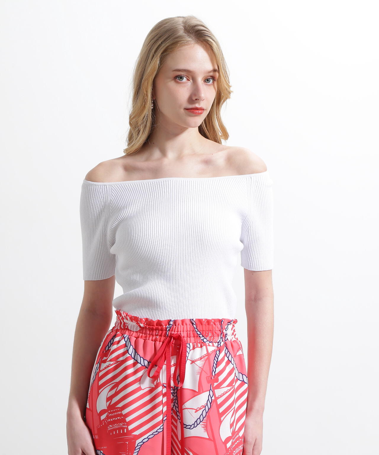 オフショルダーリブニット | PINKY&DIANNE（ピンキー&ダイアン