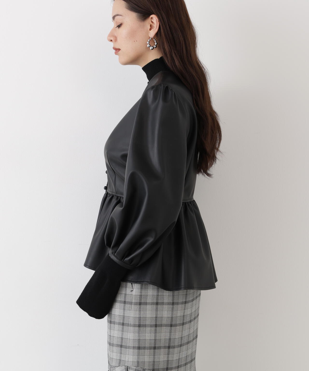 フォーレザーペプラムブラウス | PINKY&DIANNE(ピンキー&ダイアン フォーレザーペプラムブラウス | PINKY&DIANNE(ピンキー&ダイアン